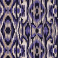 Viscose Tricot Ikat Purple