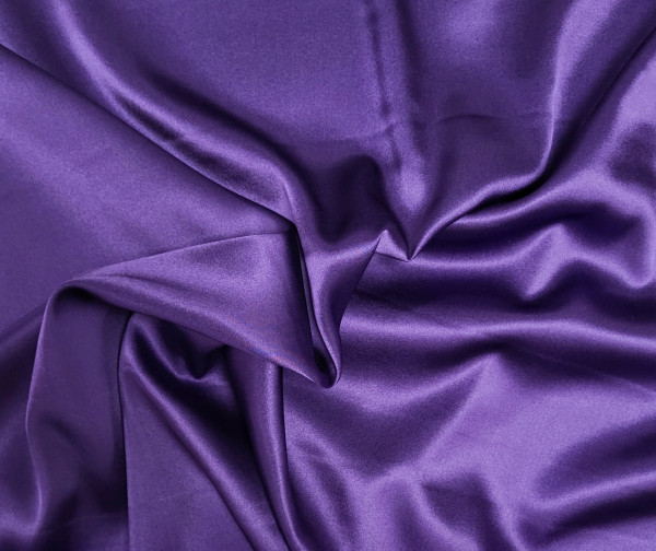 Real Silk Satin Purple