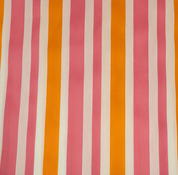 Poplin Cotton  Stripes Pink