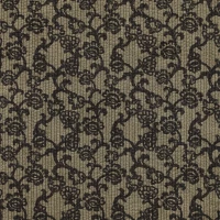 Corduroy Stretch Flowers Green