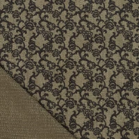 Corduroy Stretch Flowers Green