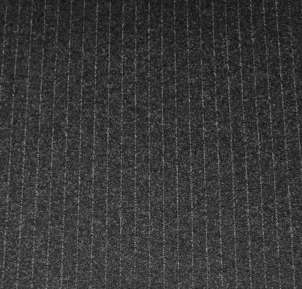 Jersey Pinstripe Dark Grey