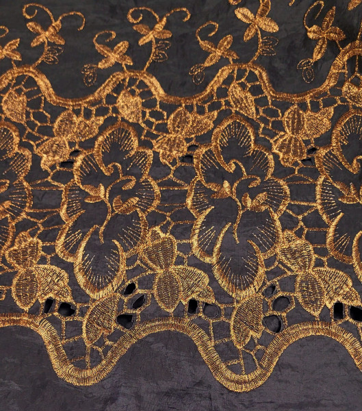 Embroidered Side Panel Cognac