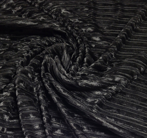 Velvet Stripe Black