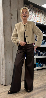 A la Ville Faux Fur Petrol