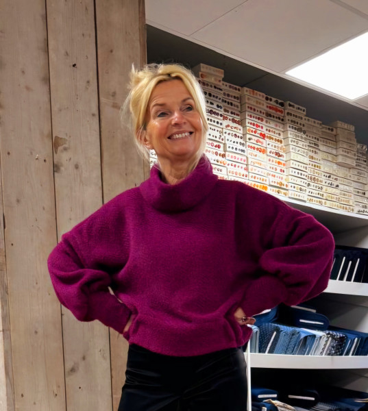 A La Ville Heavy Knitted Fuchsia