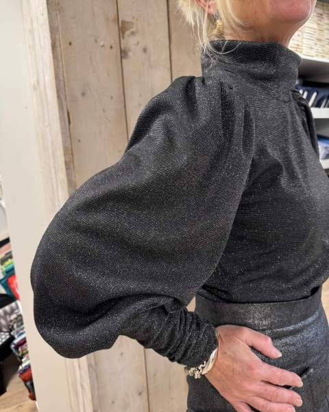 Jersey Glittery Petrol/Grey