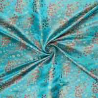 Blossom Brokaat Turquoise