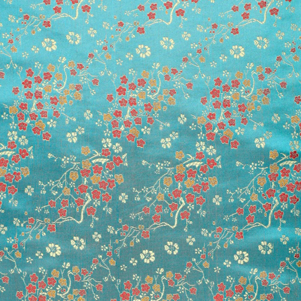 Blossom Brokaat Turquoise