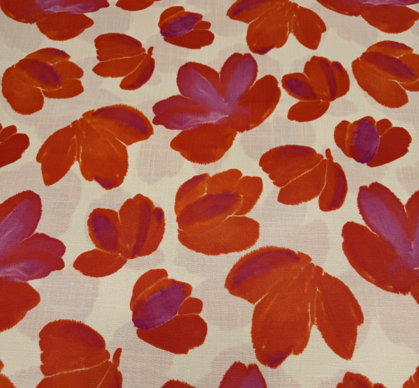 A LA Ville Orange Red Flower