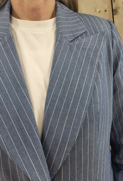 Denim Pin Stripe