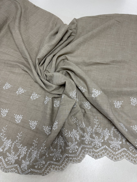 Embroidery Batist Sand  COUPON 2.20