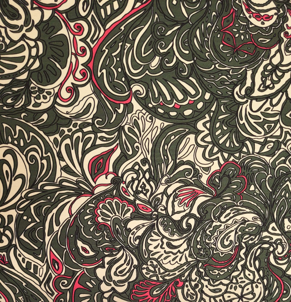Cotton Stretch New Paisley
