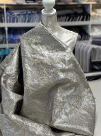 Metallic Brocade Silver