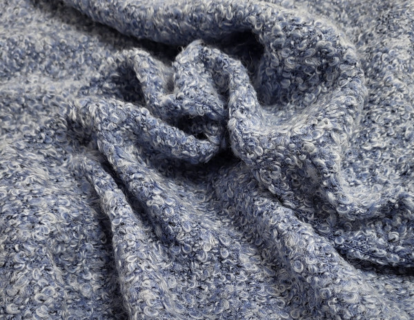 Knitted Wol Blend Blue B