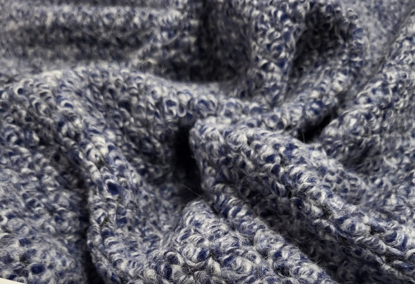 Knitted Wol Blend Blue