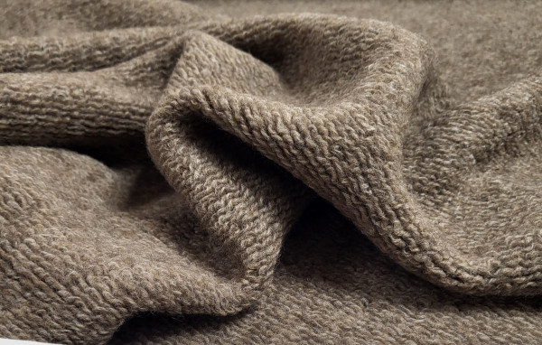 Knitted Wool Blend Taupe