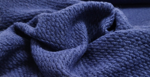 Knitted Wool Blend Marine
