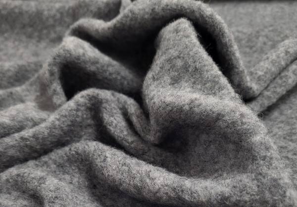 Knitted Wool Blend Grey Mel