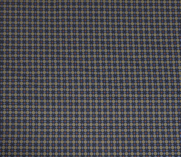 Cotton  Stretch Retro Blue