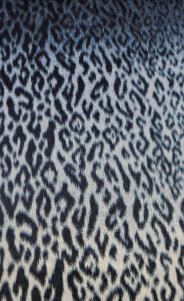 Mantel Flausch Animal Blue