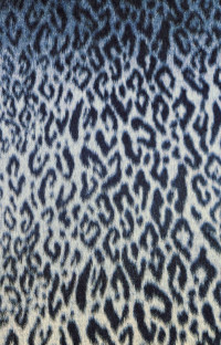 Mantel Flausch Animal Blue