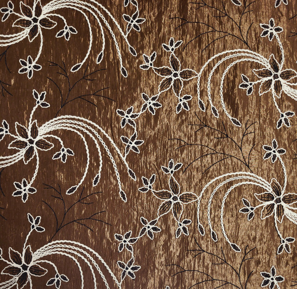 Lyocell Embroidery Brown