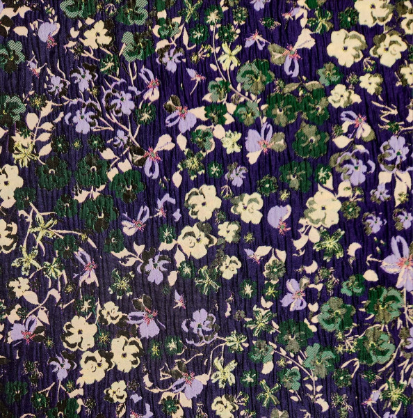 Jacquard Fleurie Green