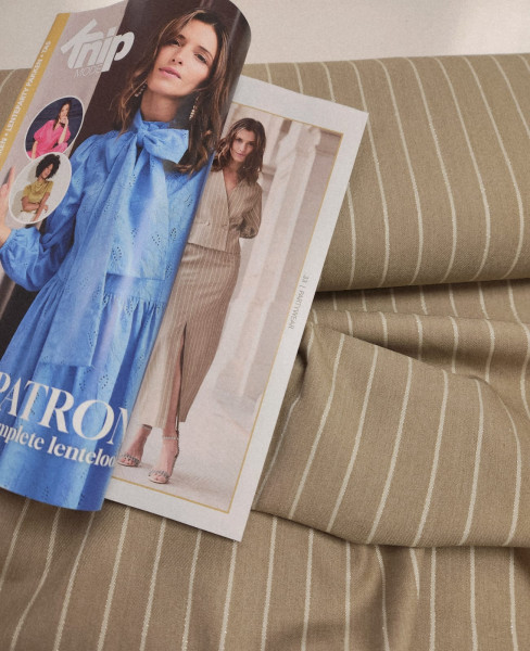 Krijtstreep Combo Zand