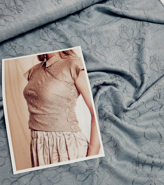 Embroidery Emma Blue