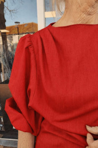 Wrap  Blouse Red Pakket