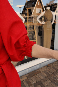 Wrap  Blouse Red Pakket