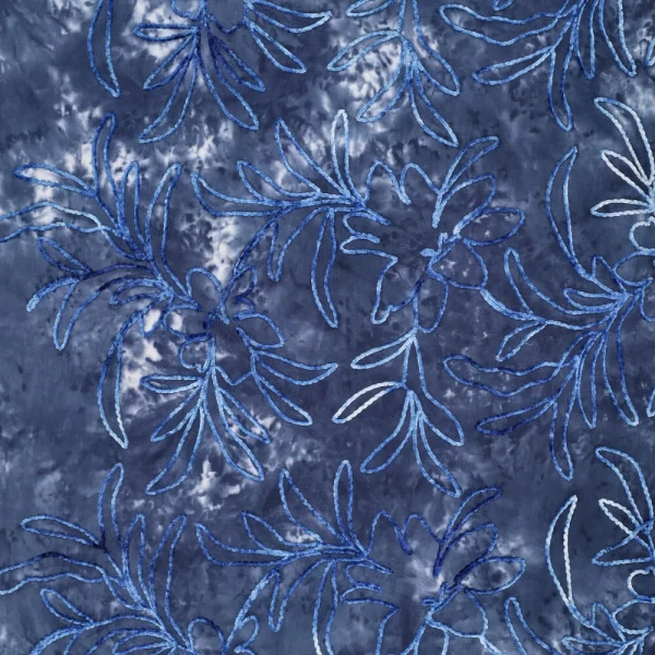 Tie- Dy Cotton /chenille blue