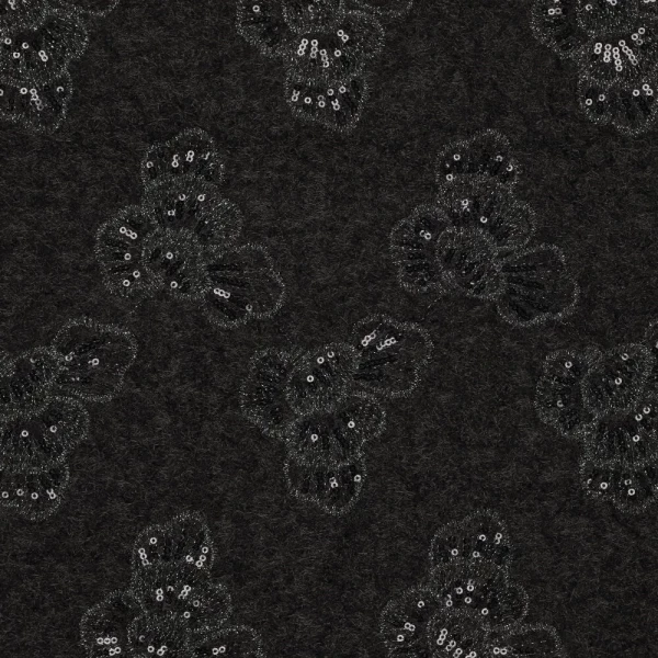 Embroidery Wool Touch Black