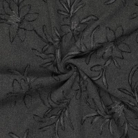 Wool Touch Embroidery Grey