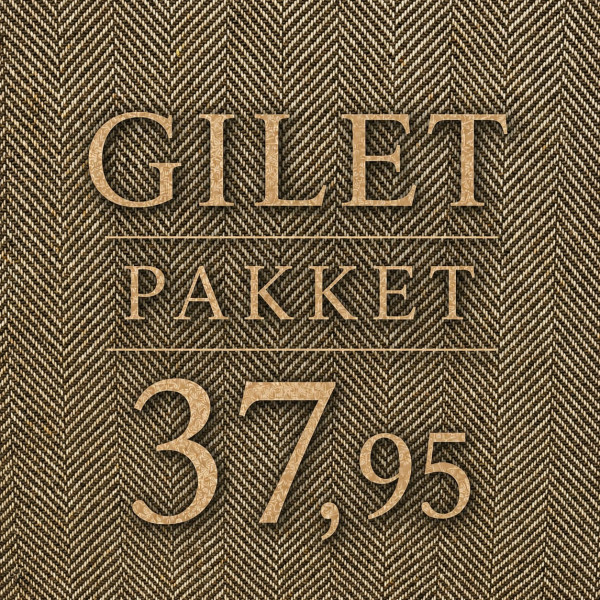 Gilet Pakket Herringbone Tweed