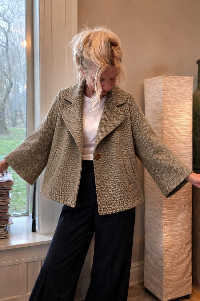 Luna A Lijn Herringbone Tweed pakket