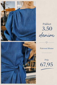 Denim Pakket / Wrap Blouse